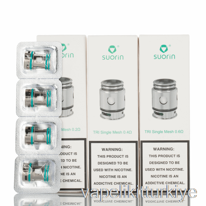 Vape Elektronik Sigara Suorin Tri Yedek Bobinler 0.2ohm Tri üçlü örgü Bobinler
